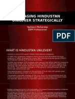 Managing Hindustan Unilever Strategically