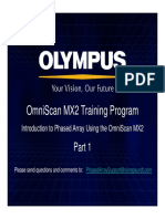 Omniscan Mx2 Training Program: Introduction To Phased Array Using The Omniscan Mx2