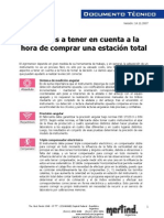 Factores A Tener en Cuenta A La Hora de Comprar Una Estación Total