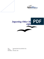 Title: Importing Other Microsoft Office Files: 1.1 First Edition: November 2004