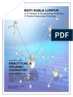 Lab Manual Analytical Organic Chemistry CLB 10803