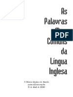 English - Dicionario English For Reading Palavras Mais Comuns Da Lingua Inglesa