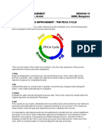 Operations Management PDCA Cycle