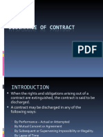 Discharge of Contract