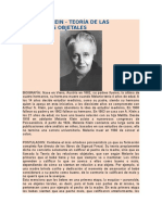 Melanie Klein - Teoria de Las Relaciones