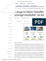 5 Ways To Solve - Insufficient Storage Available - On Android