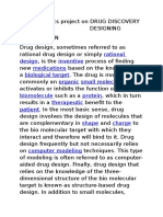 Bioinformatics Project On Drug Discovery and Drug Designing