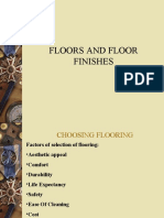 Flooring and Finishes in Housekeeping Department