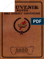 Watchtower: 1910 Convention Report