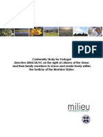 Conformity Study For Portugal Directive 2004/38/EC On The Right of Citizens of The Union and Their Family Members To Move and Reside Freely Within The Territory of The Member States