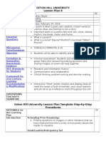 Student Teaching Placement 1 Lesson Plan 8