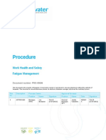 96 Corporate Safety - WHS Fatigue Management Procedure