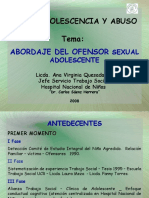 Abordaje Del Ofensor Sexual Adolescente