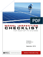 Model Inspection Checklist