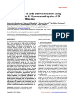 Spatial Variation of Coda Wave Attenuation Using Aftershocks of The Al Hoceima Earthquake of 24 February, 2004, Morocco