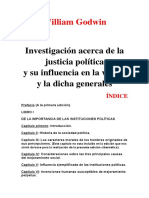 Investigacion Acerca de La Justicia Politica William Godwin