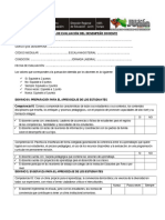 Ficha de Desempeño Docente