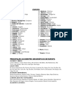 Accidentes Geograficos de Los 5 Continentes