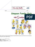 Simpsons Family Quiz