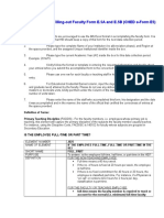 Instructions For Filling Out Faculty Form E5A and E5B