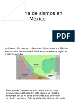 Historia de Sismos en Mexico