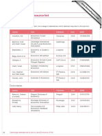 Appendix: Resource List: Text Books