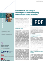 Fact Sheet On The Safety of Levonorgestrel-Alone Emergency Contraceptive Pills