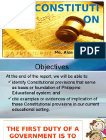 The CONSTITUTION-legal Foundations of Education