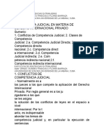 Conflictos de Competencia Internacional