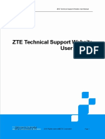 ZTE Technical Support Website User Manual