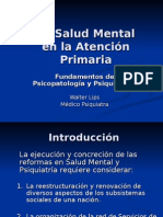 La Salud Mental en La Atención Primaria