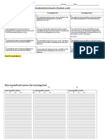 Revolutions,: Standards/Benchmarks (Student Scale)