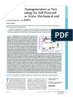 Triboelectric Nanogenerators As New Energy Technology For Self-Powered Systems and As Active Mechanical and Chemical Sensors