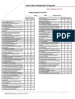 Safety Inspection Checklist