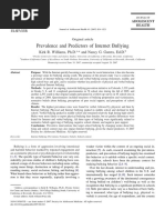 Prevalence and Predictors of Internet Bullying: Kirk R. Williams, Ph.D. and Nancy G. Guerra, Ed.D