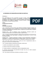 Lei Orgânica Iporã Do Oeste PDF