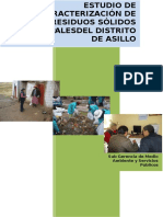 Estudio de Caracterización de Residuos Sólidos Municipales - Asillo ECV