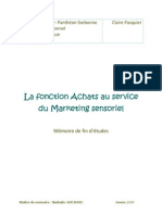 Mémoire Claire Pasquier - La Fonction Achats Au Service Du Marketing Sensoriel