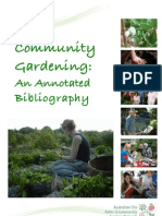 Community Gardening - An Annotated Bibliography