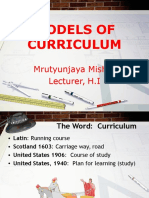 Models of Curriculum Development