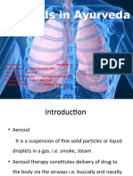 Aerosols in Ayurveda