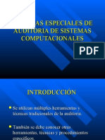 Tecnicas Especiales de Auditoria de Sistemas Computacionales