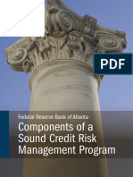 Components of A Sound Credit Risk Management Program