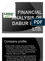 Financial Analysis of Dabur Industries PVT