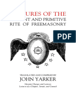 Yarker - Lectures of The Antient and Primitive Rite