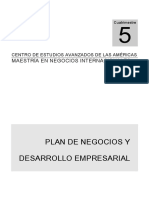 Antologia de Plan de Negocios y Desarrollo Empresarial