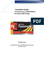 Canadian Guide: Default Parameters For AASHTOWare Pavement ME Design