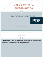 Primera Ley Termodinamica Proceso Isométrico