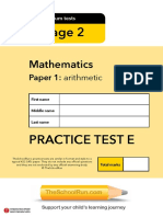 Ks2 Maths Test e