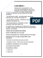 Formulation Du Beton